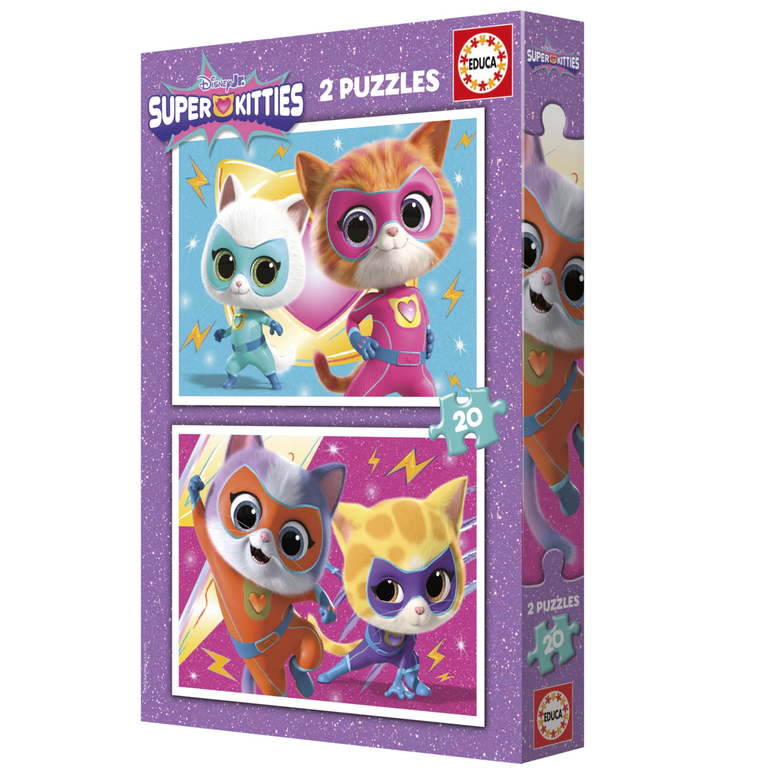 educa-kinderpuzzle-superkitties-20340-2x20-teile-ab-4-jahren image 4