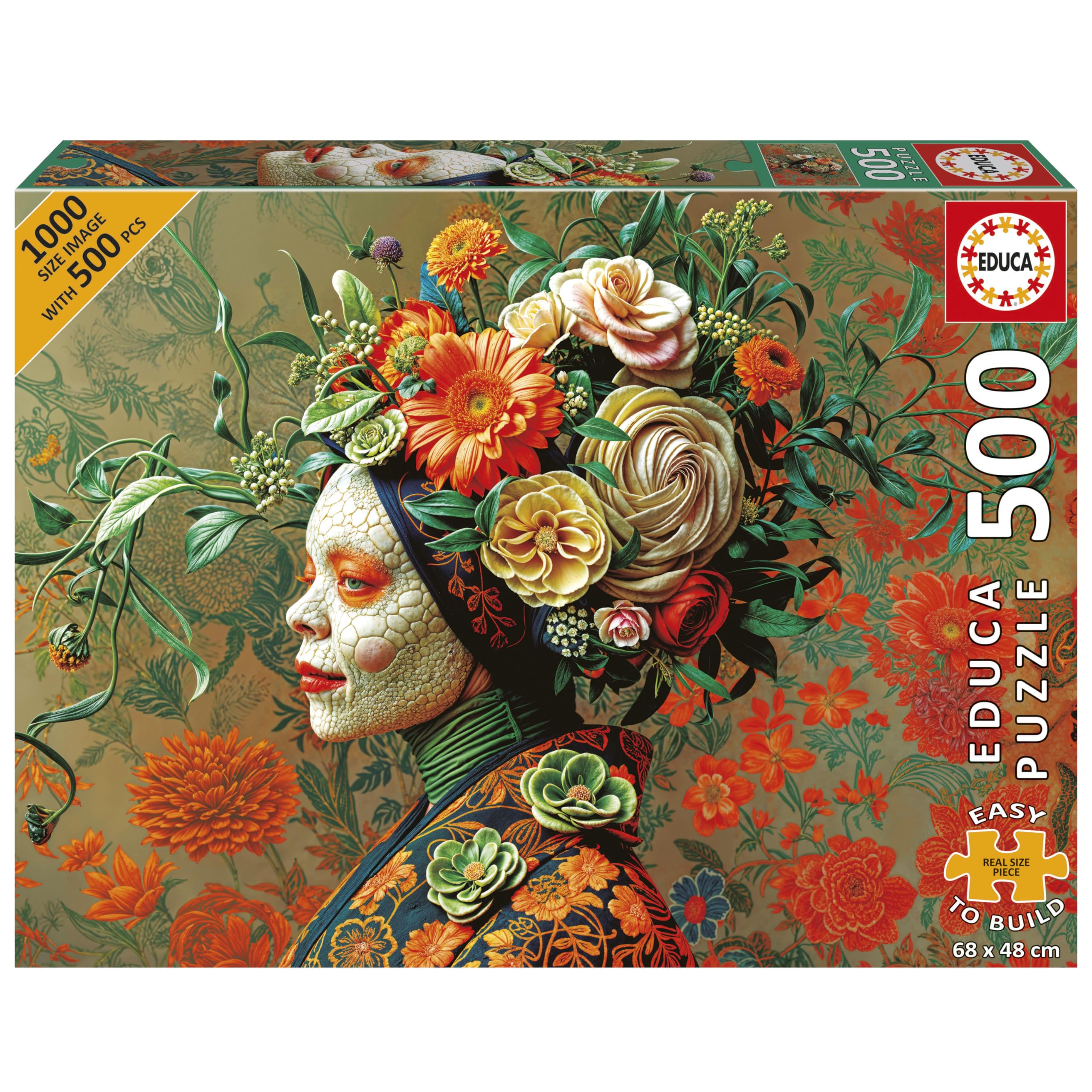 educa-k-nigin-eidechse-puzzle-500-teile-ab-11-jahren image 1