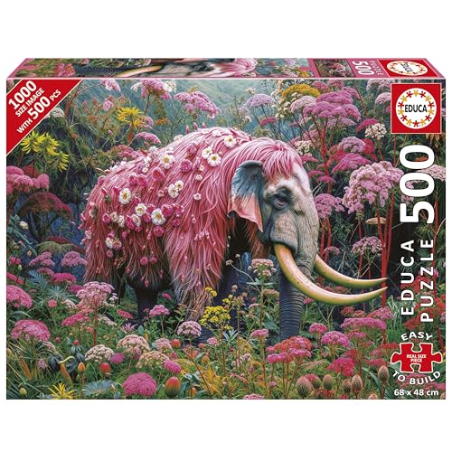 educa-floraler-elefant-20228-puzzle-500-teile-48x34-cm-ab-11-jahren image 7