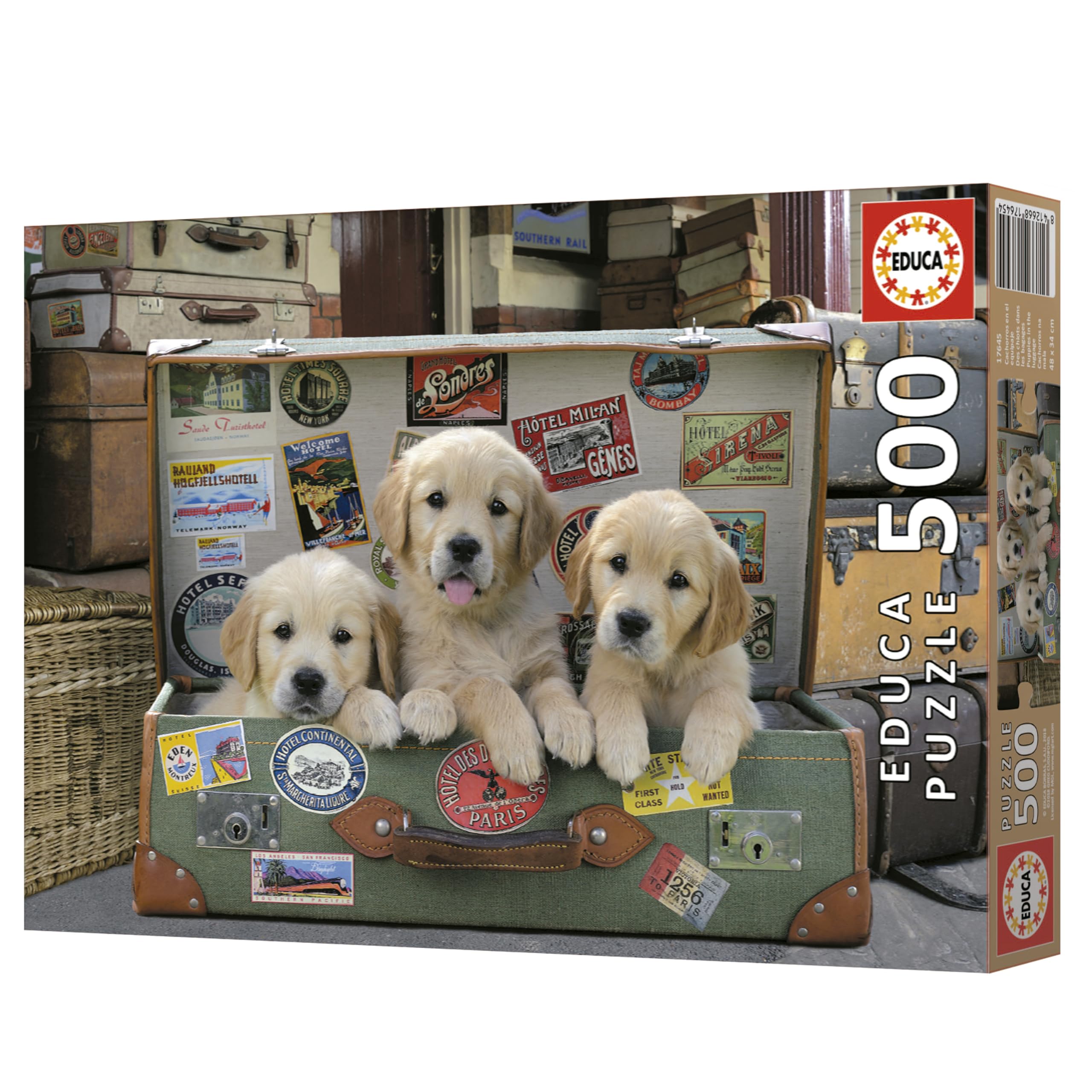 educa-hunde-im-koffer-17645-puzzle-500-teile-golden-retriever image 6