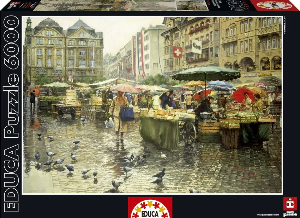 educa-16024-marktplatz-basel-puzzle-6000-teile-stadt image 1
