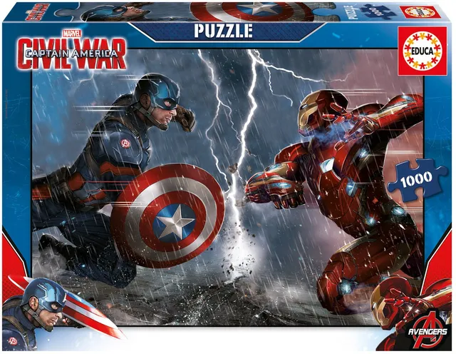 educa-16703-captain-america-puzzle-1000-teile-marvel image 1
