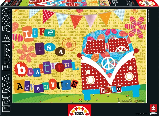 educa-16278-life-is-a-beautiful-adventure-puzzle-500-teile image 1