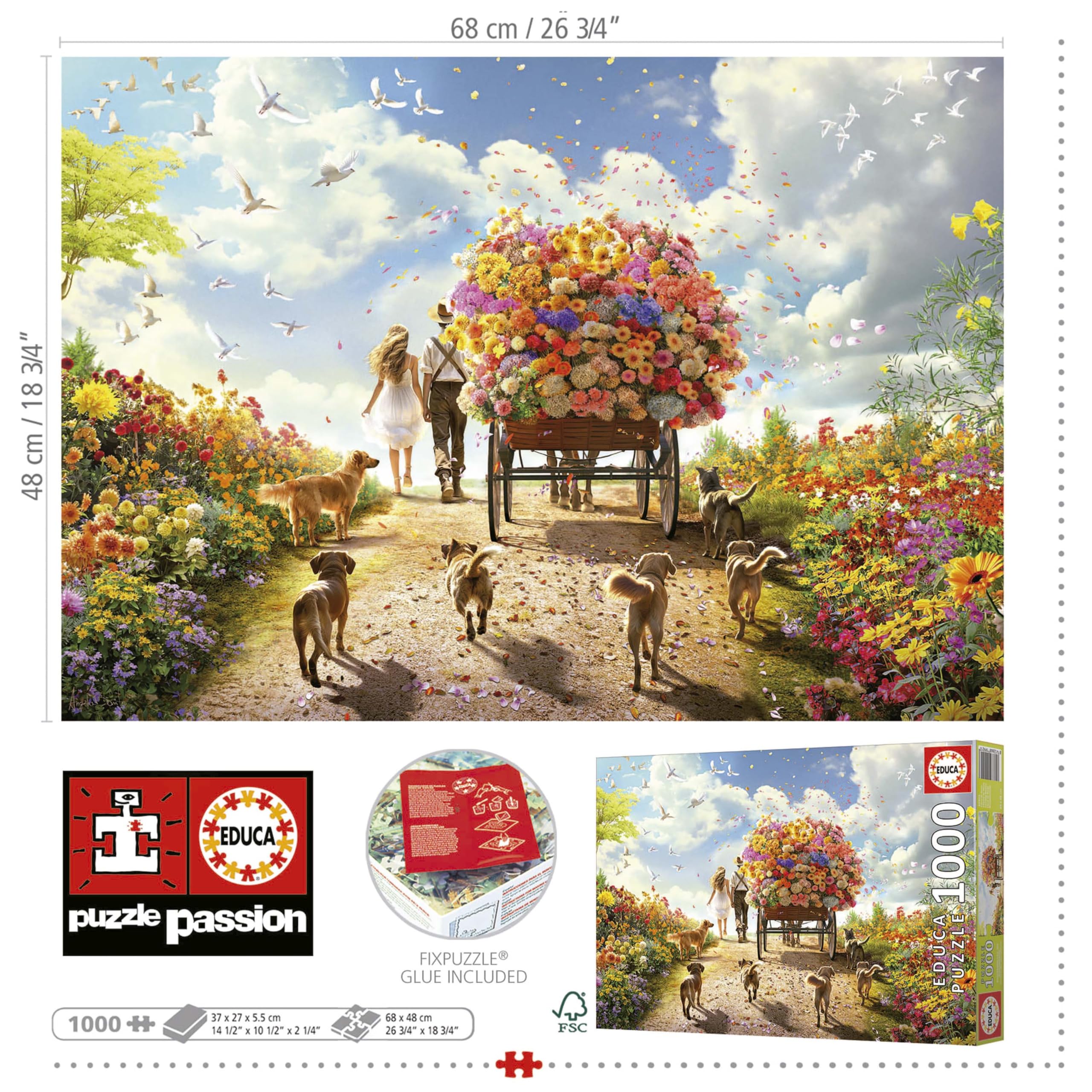 educa-blumenkutsche-19921-1000-teile-puzzle-blumenmotiv image 4