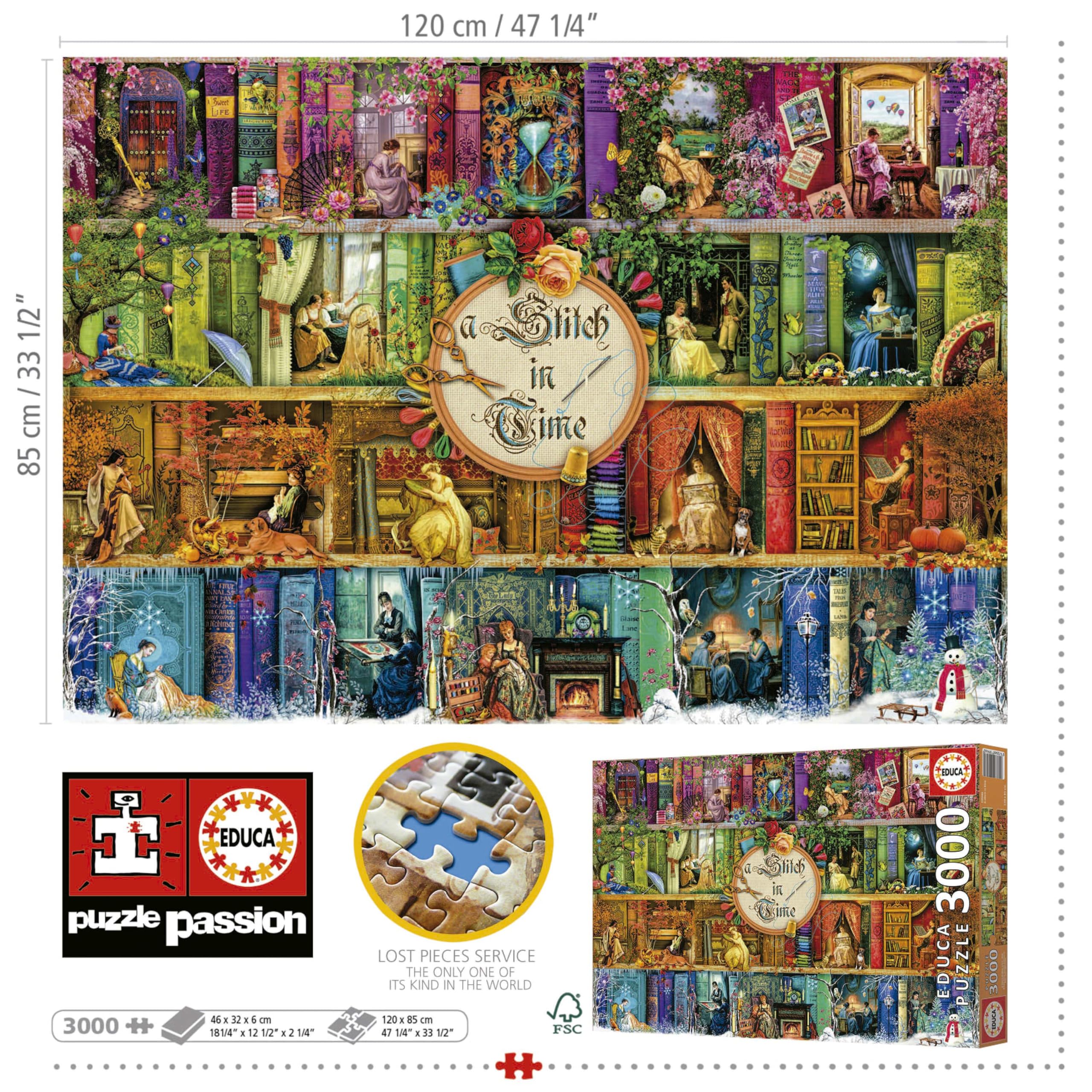 educa-a-stitch-in-time-19946-puzzle-3000-teile-landschaft image 3