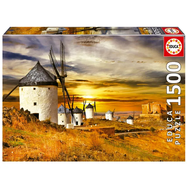 educa-19618-windm-hlen-consuegra-puzzle-1500-teile-abendrot image 1