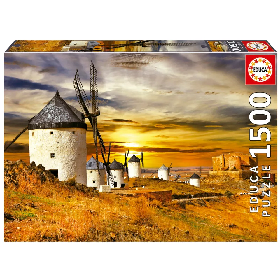 educa-19618-windm-hlen-consuegra-puzzle-1500-teile-abendrot image 1
