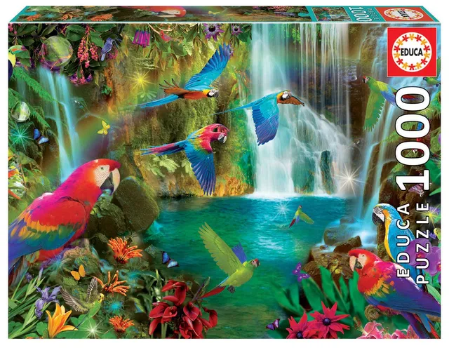 educa-tropische-papageien-18457-puzzle-1000-teile-68x48-cm image 1