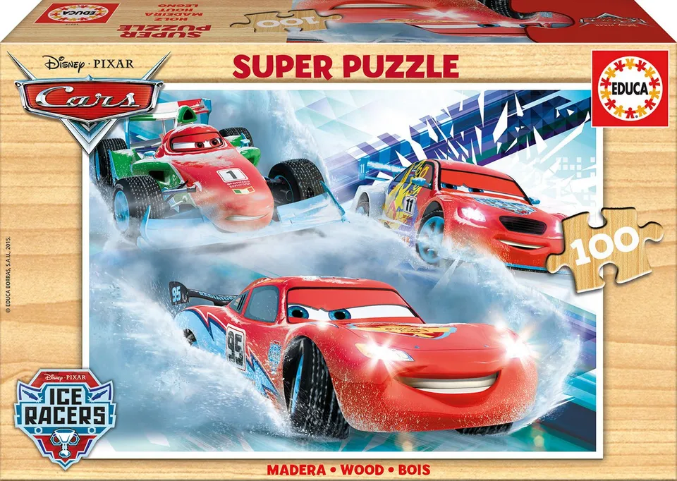 educa-16800-cars-holzpuzzle-100-teile-ab-6-jahren image 1