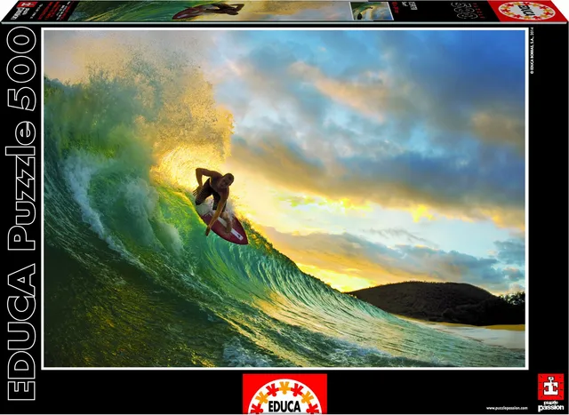 educa-15970-surfen-puzzle-500-teile-strand-motiv image 1