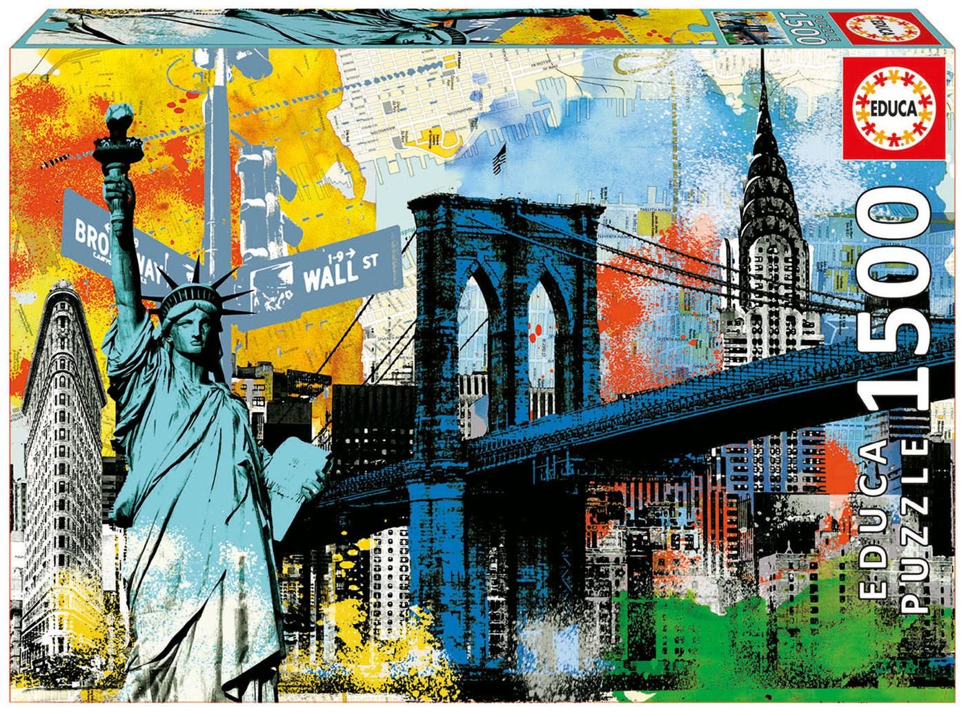 educa-17120-urban-liberty-puzzle-1500-teile-new-york image 1
