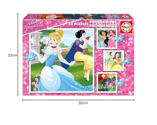 educa-disney-prinzessinnen-17166-puzzle-4-in-1-set-ab-3-jahren image 6