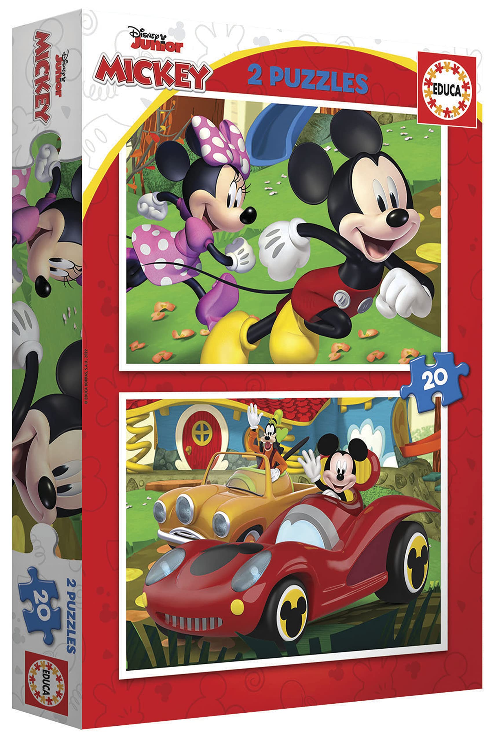 educa-19311-mickey-mouse-funhouse-puzzle-2x20-teile-ab-3 image 3
