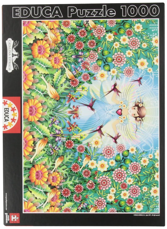 educa-der-garten-puzzle-1000-teile-blumenmotiv image 1