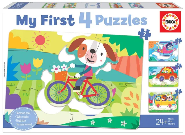 educa-18898-meine-ersten-puzzles-fahrzeuge-puzzle-4er-set-ab-2-jahren image 1