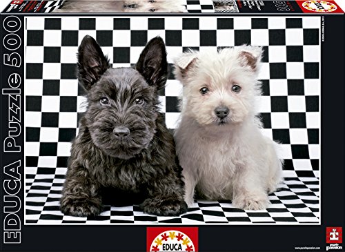 educa-15508-karierte-terrier-puzzle-500-teile-48x34-cm image 3