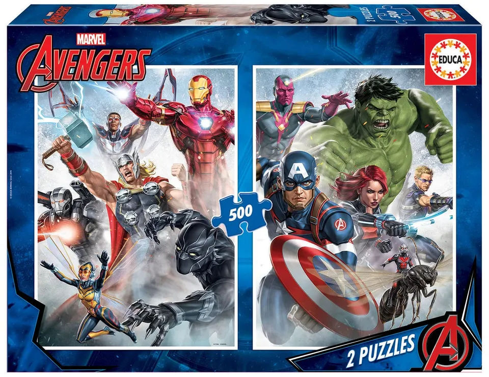 educa-17994-marvel-avengers-puzzle-2x500-teile-ab-11 image 1