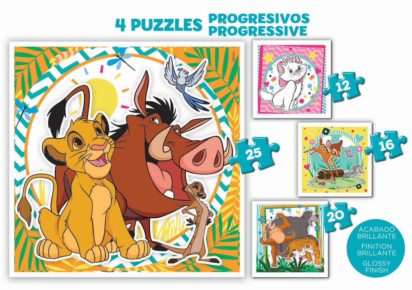 educa-19309-disney-tiere-puzzle-4in1-ab-3-jahre image 3