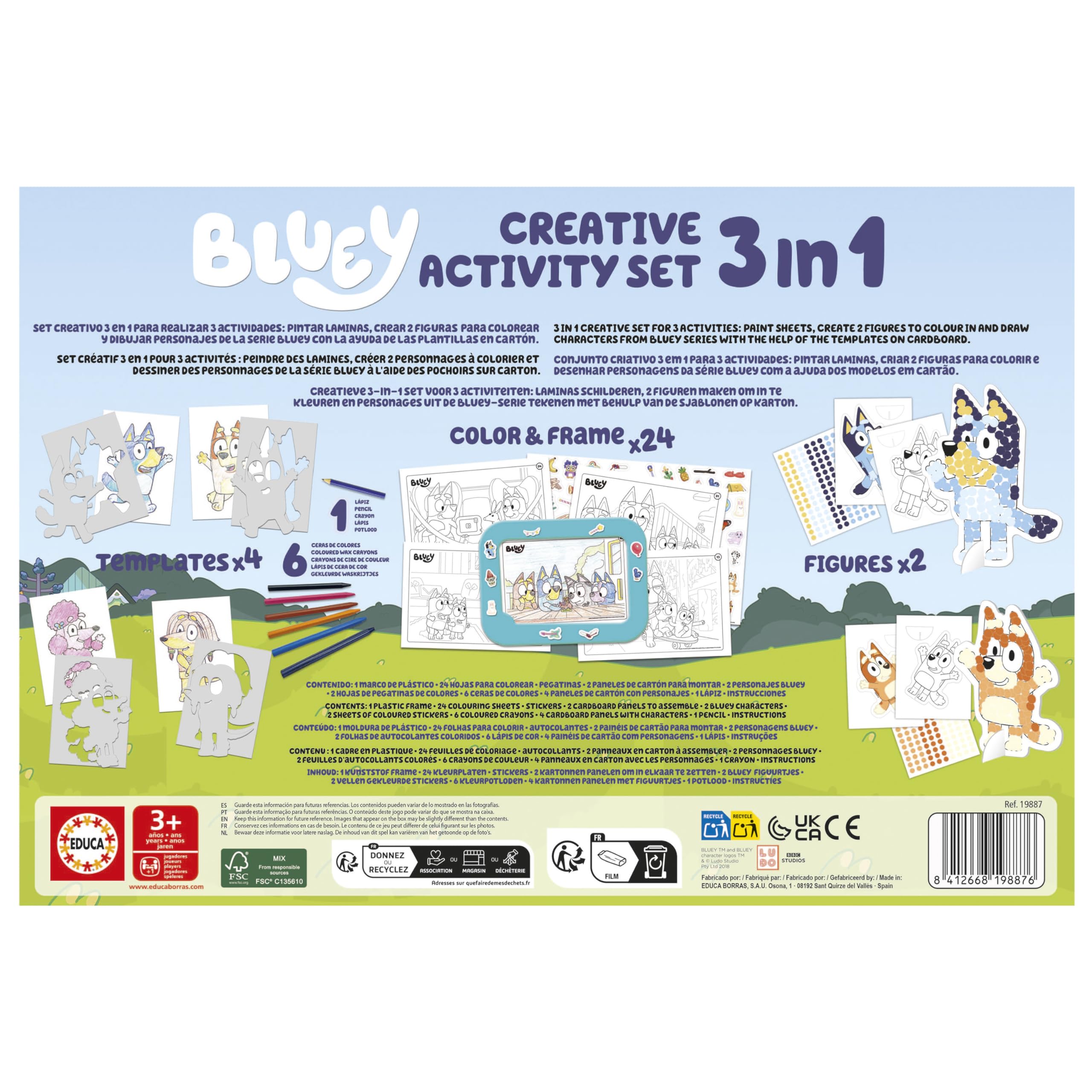 educa-bluey-3-in-1-kreativset-malen-basteln-figuren-ab-3 image 3