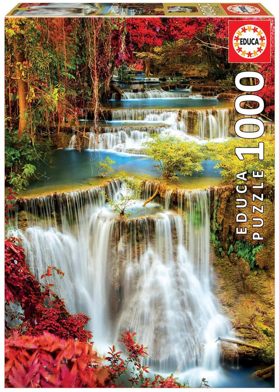 educa-wasserfall-im-wald-18461-puzzle-1000-teile image 1