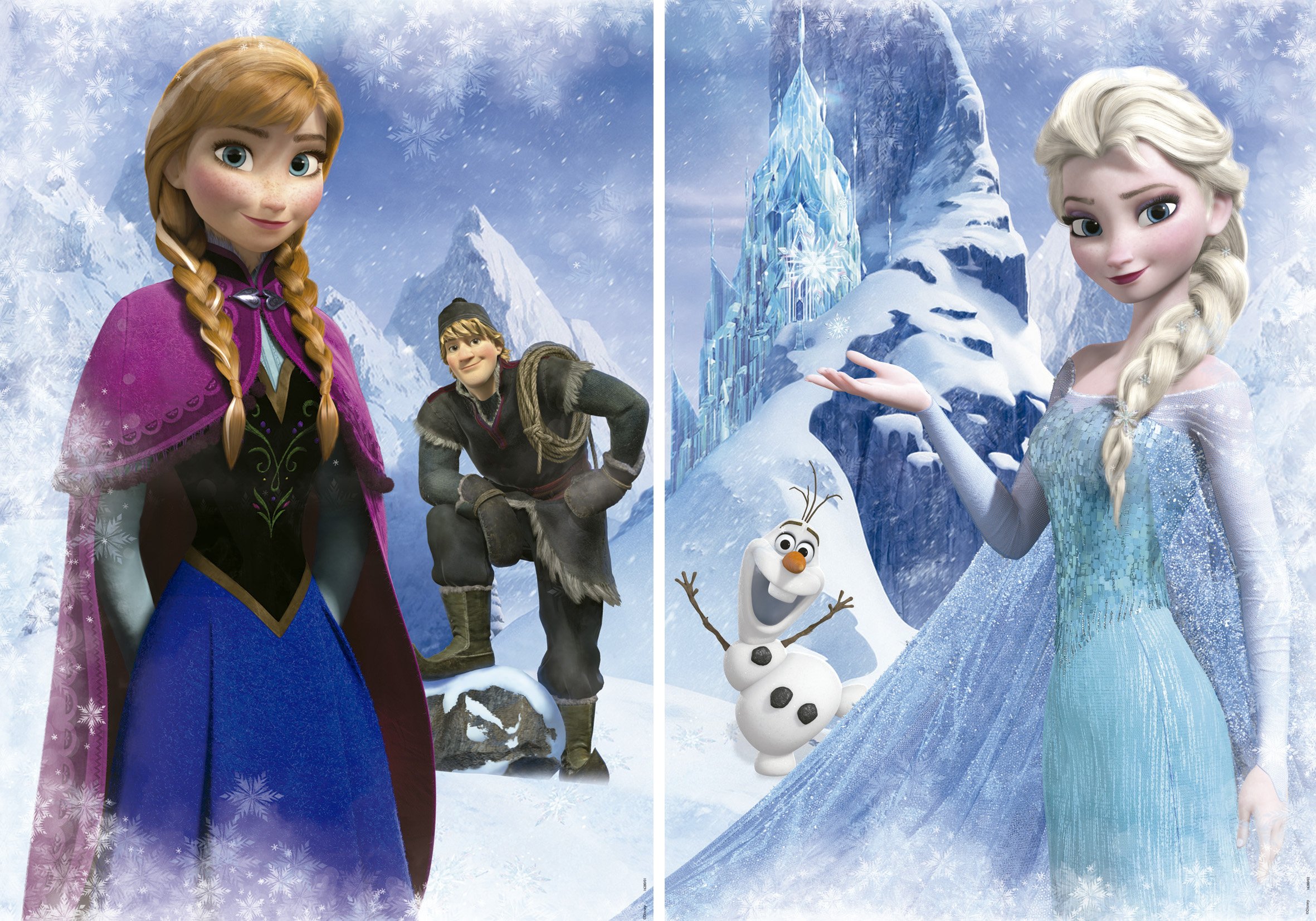 educa-16280-disney-frozen-puzzle-2x500-teile-48x34-cm image 2