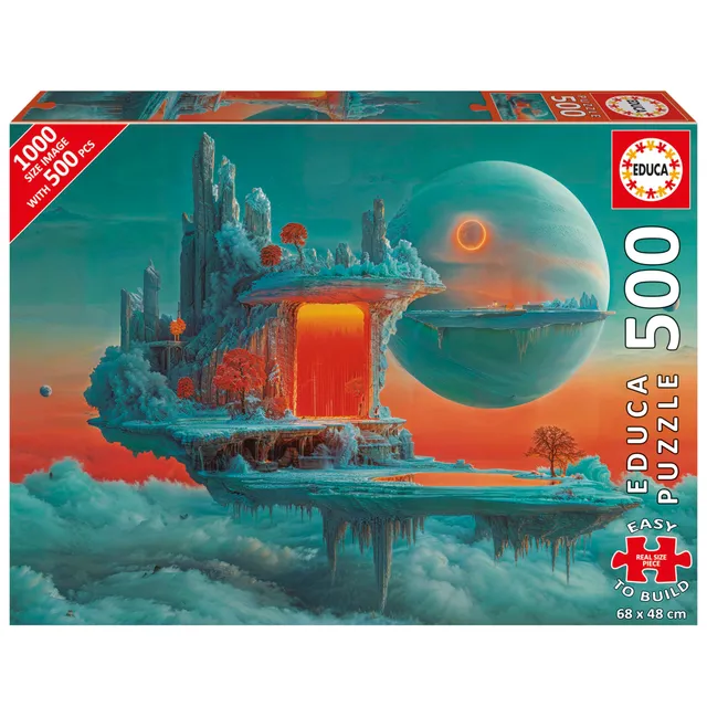 educa-planet-feuer-und-eis-puzzle-500-teile-48x34-cm image 1