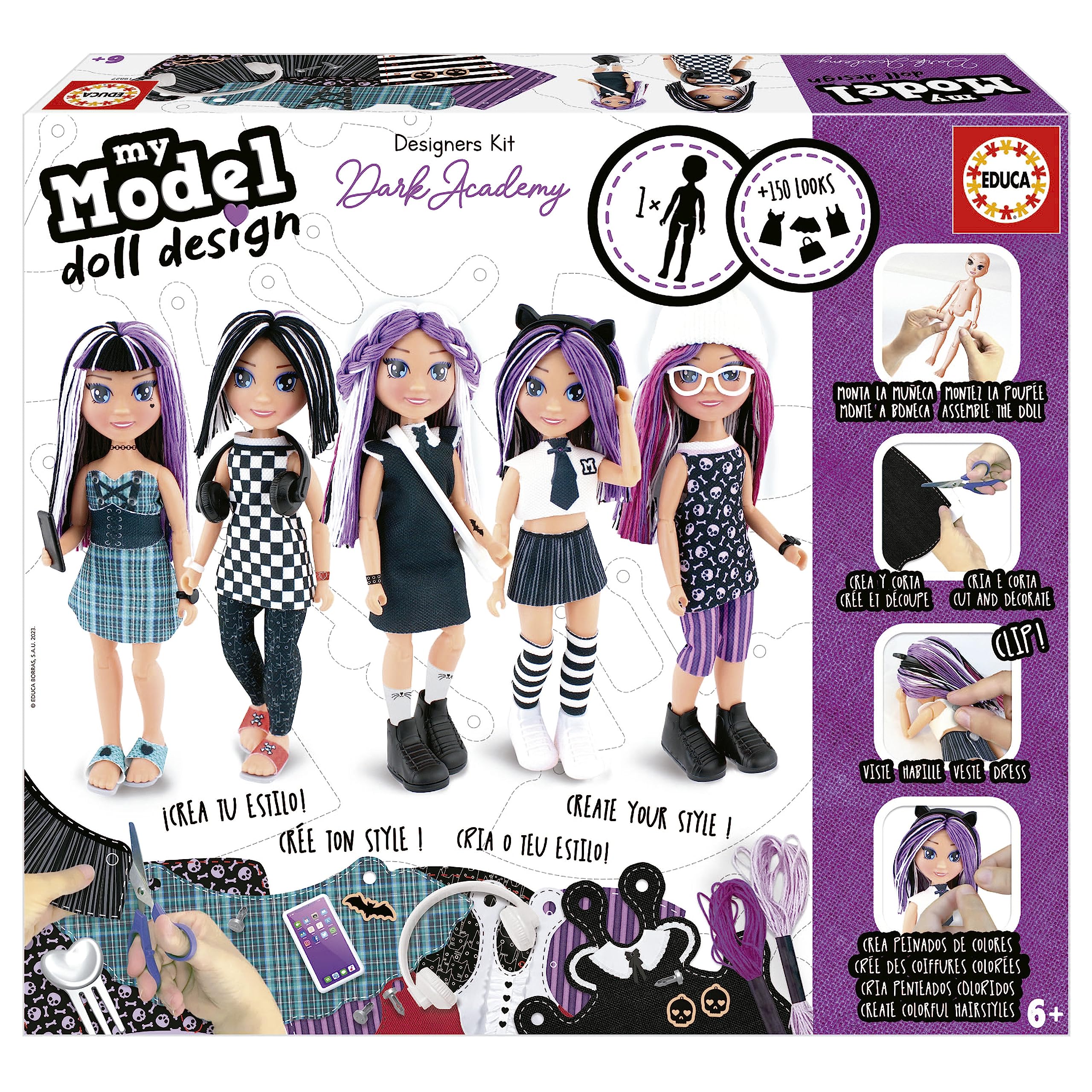 educa-19827-my-model-dark-academy-puppe-design-set image 1