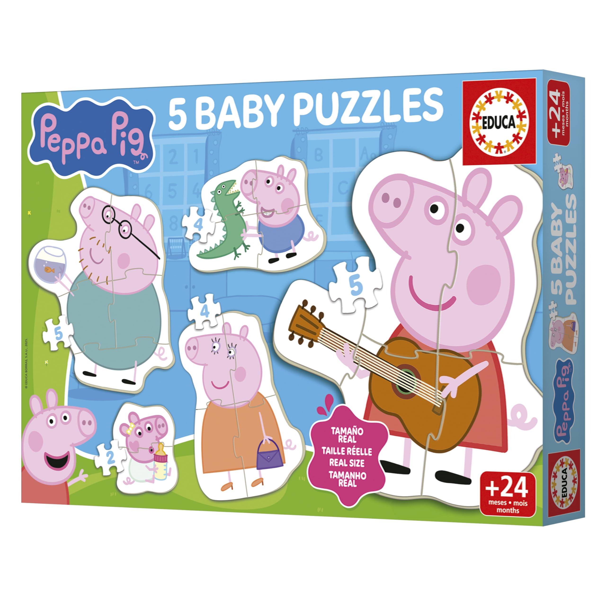 educa-peppa-pig-baby-puzzle-set-5-teilig-ab-2-jahren image 3