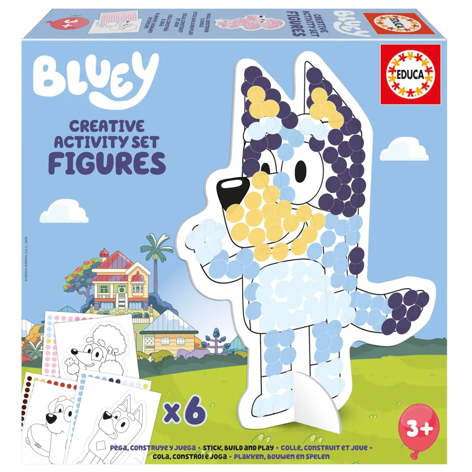 educa-3d-kreativset-blaue-charaktere-bastelset-mit-stickern image 1