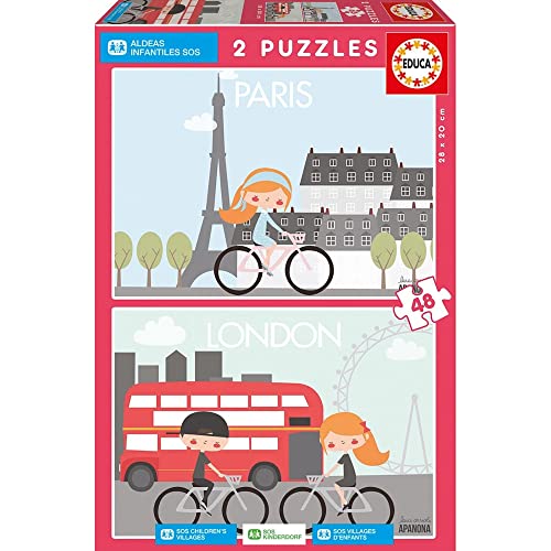 educa-17726-sos-kinderdorf-puzzle-2x48-teile-ab-4-jahren image 2