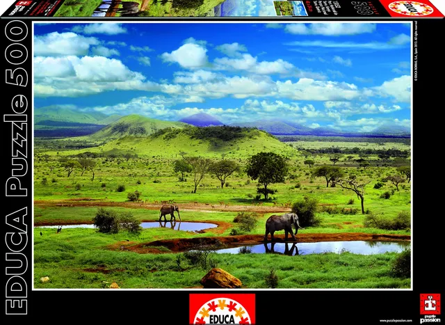 educa-tsavo-nationalpark-puzzle-500-teile-safari image 1