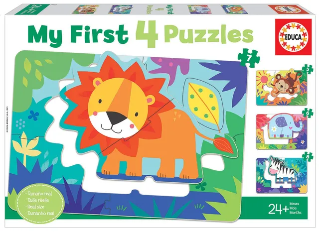 educa-baby-dschungeltiere-puzzle-5in1-ab-2-jahren image 1