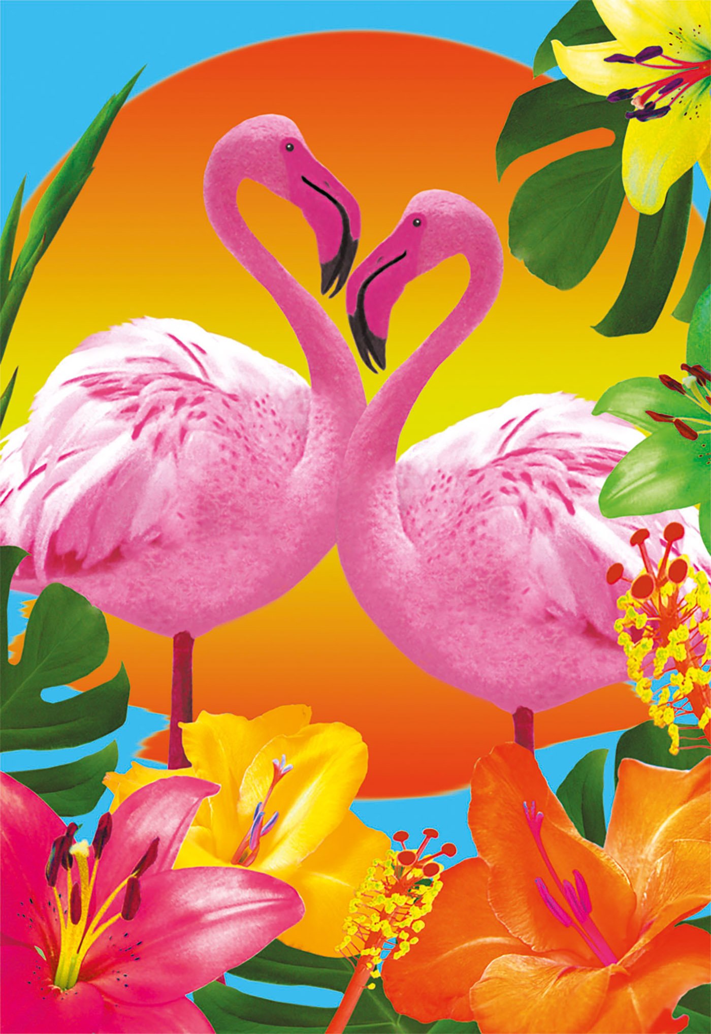 educa-17737-flamingos-puzzle-500-teile-mit-kleber image 2
