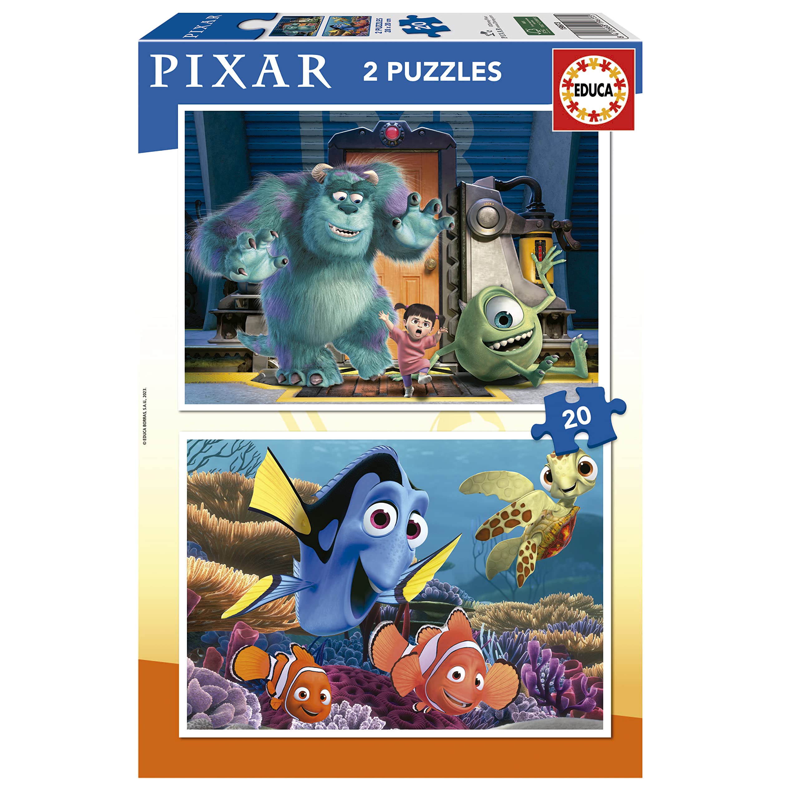 educa-pixar-nemo-monster-ag-puzzle-2x20-teile-ab-3-j image 1