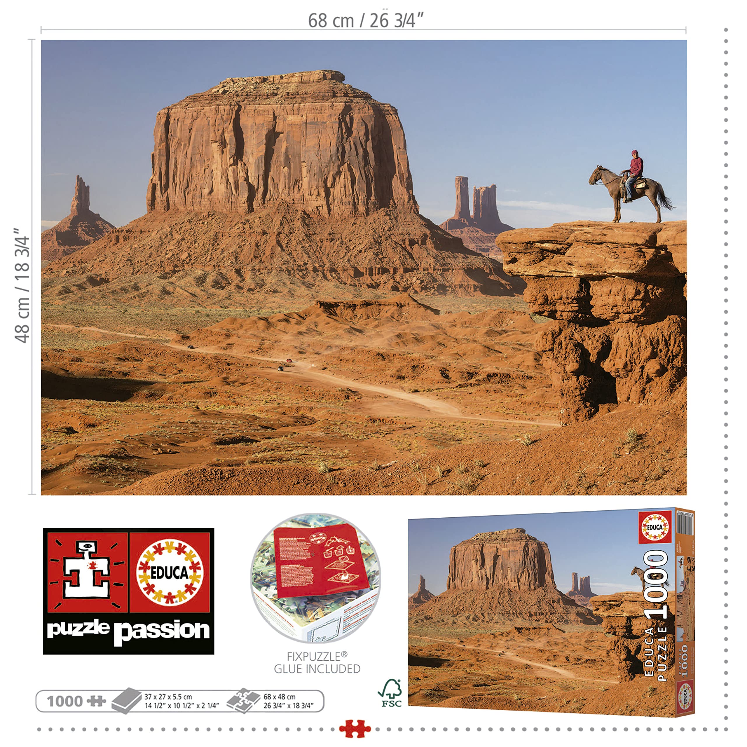 educa-monument-valley-puzzle-1000-teile-68x48-cm image 3