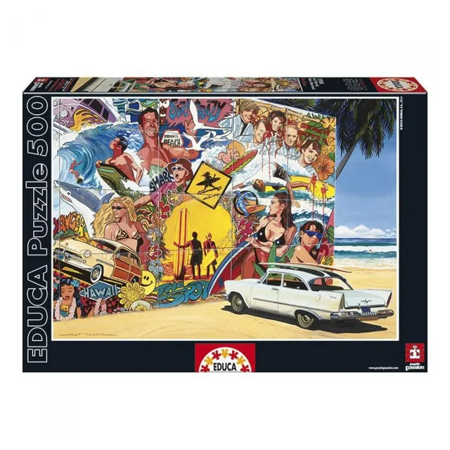 educa-15968-surf-alain-bertrand-500-teile-puzzle-meer image 1