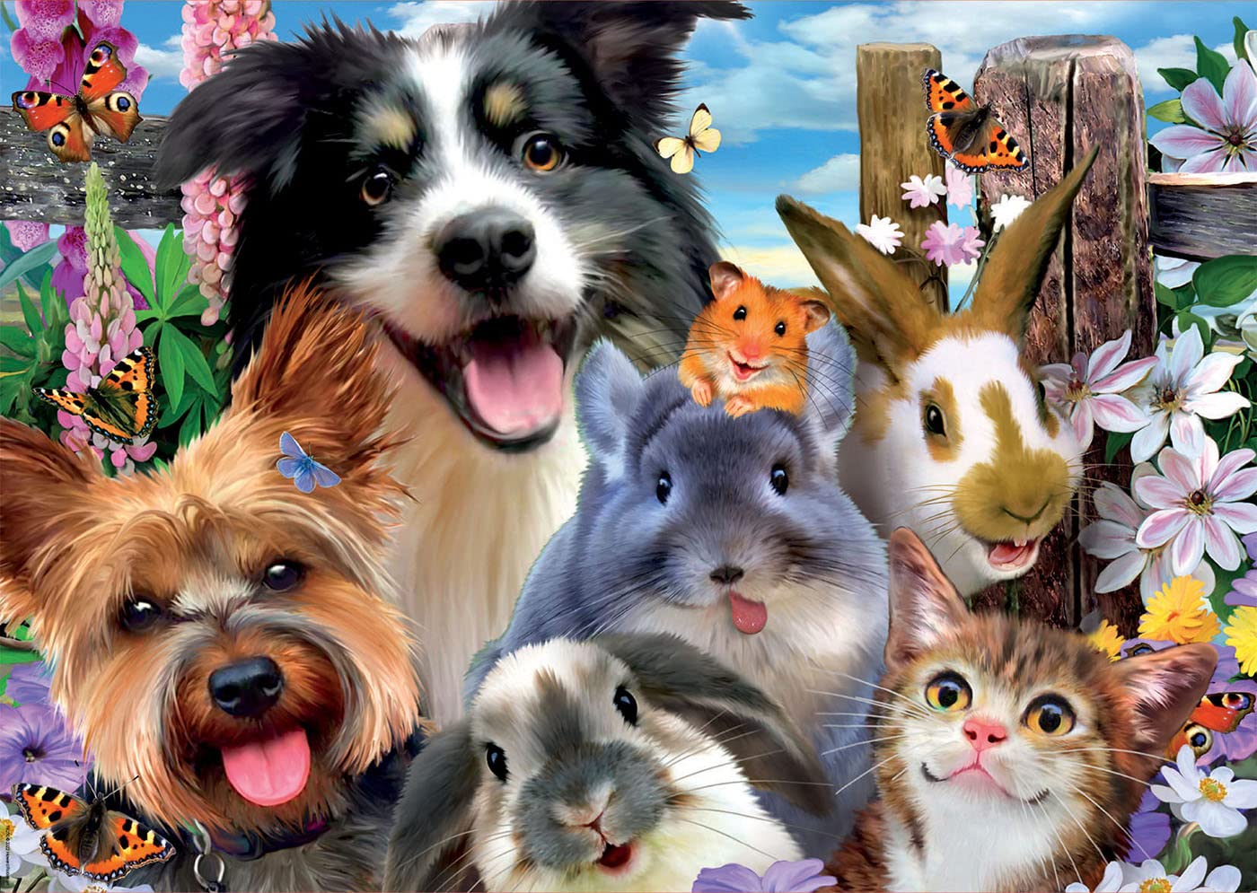 educa-haustiere-selfie-puzzle-500-teile-tiermotiv-48x34 image 2