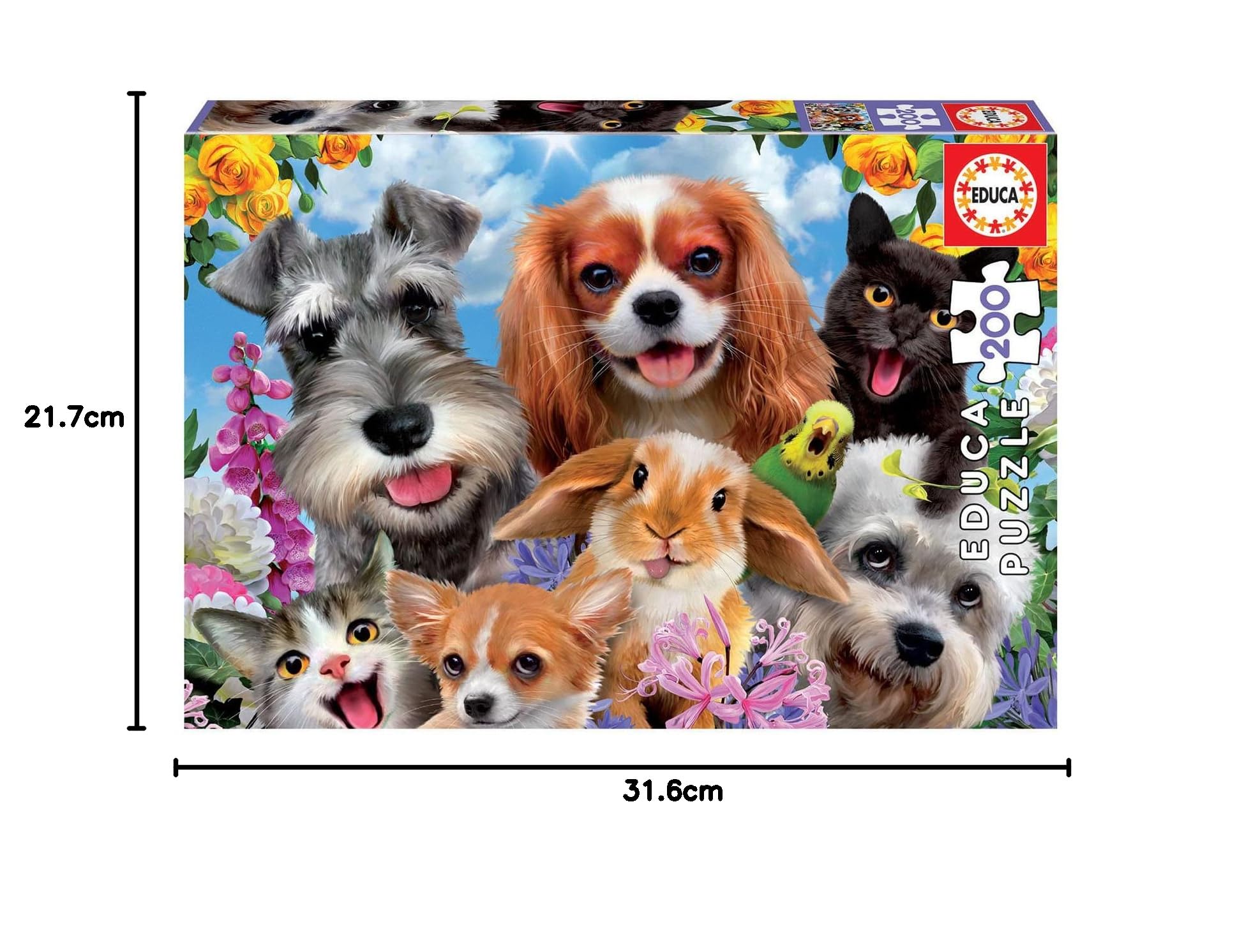 educa-19293-selfie-haustierparade-puzzle-200-teile-ab-6-j image 8