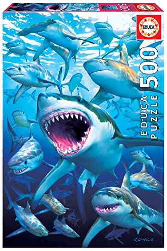 educa-shark-club-500-teile-puzzle-hai-motiv-48x34-cm image 4