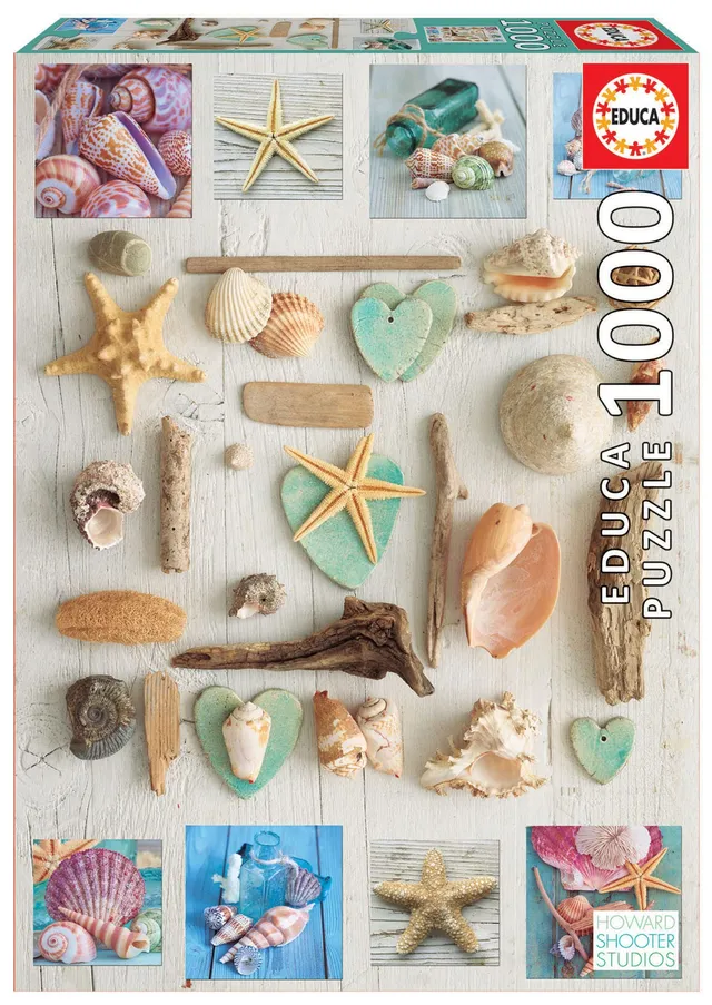 educa-17658-muschel-collage-puzzle-1000-teile-68x48-cm image 1