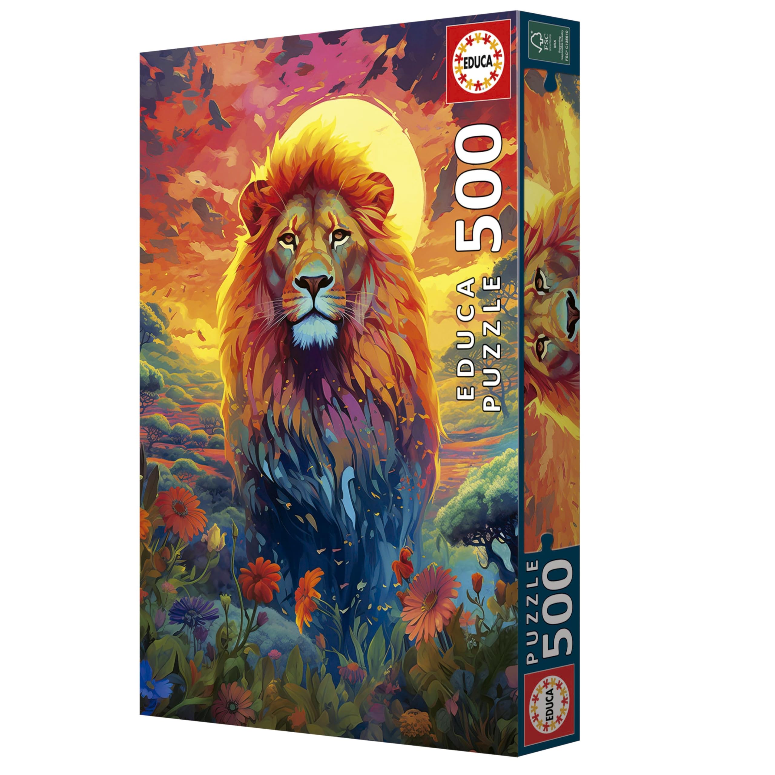 educa-20261-l-we-puzzle-500-teile-tierportr-t-34x48 image 5