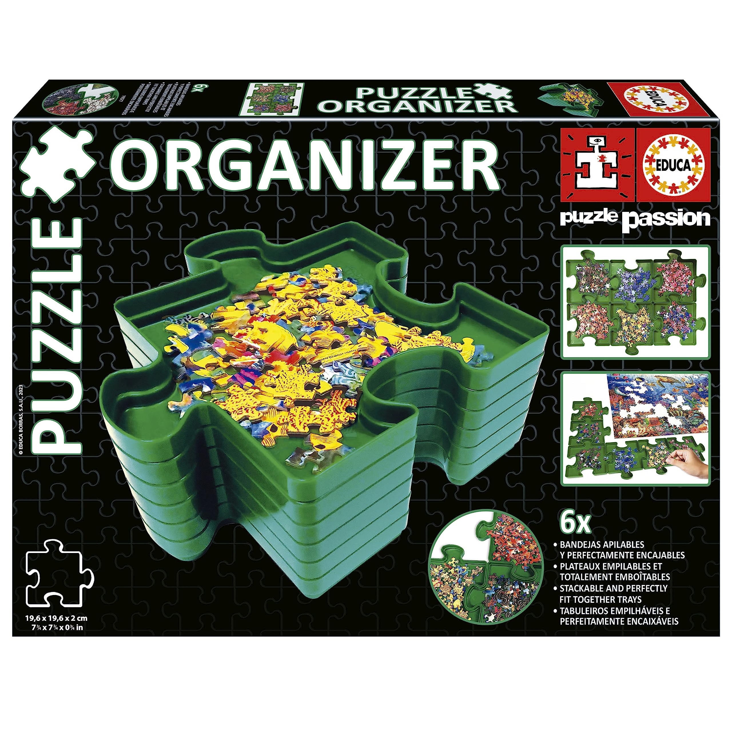 educa-19577-puzzle-organizer-6-schalen-sortierer image 1