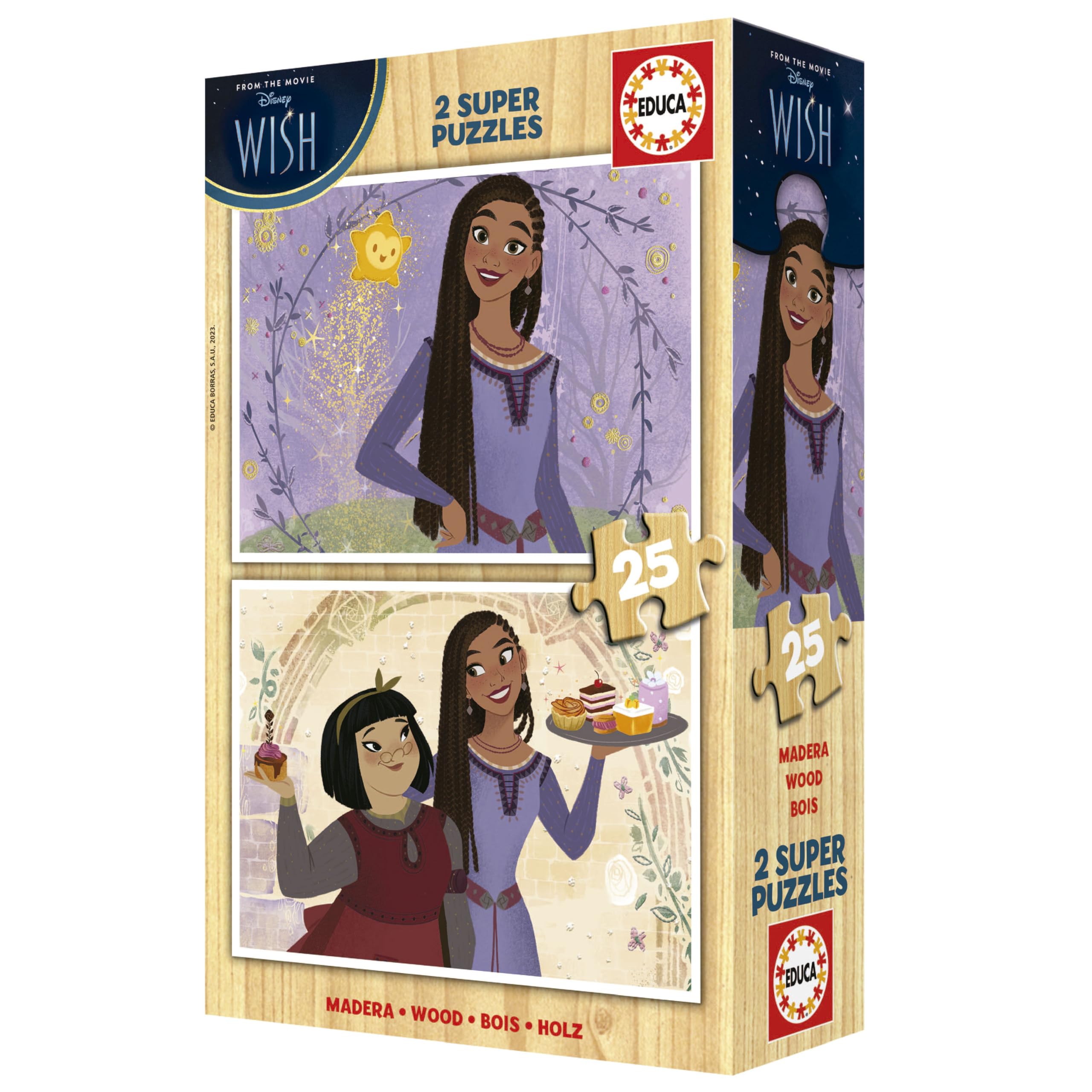 educa-holzpuzzle-disney-wish-19738-2x25-teile-asha-ab-3-jahren image 4