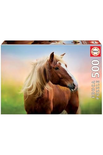 educa-pferd-im-sonnenaufgang-puzzle-500-teile-tiermotiv image 4
