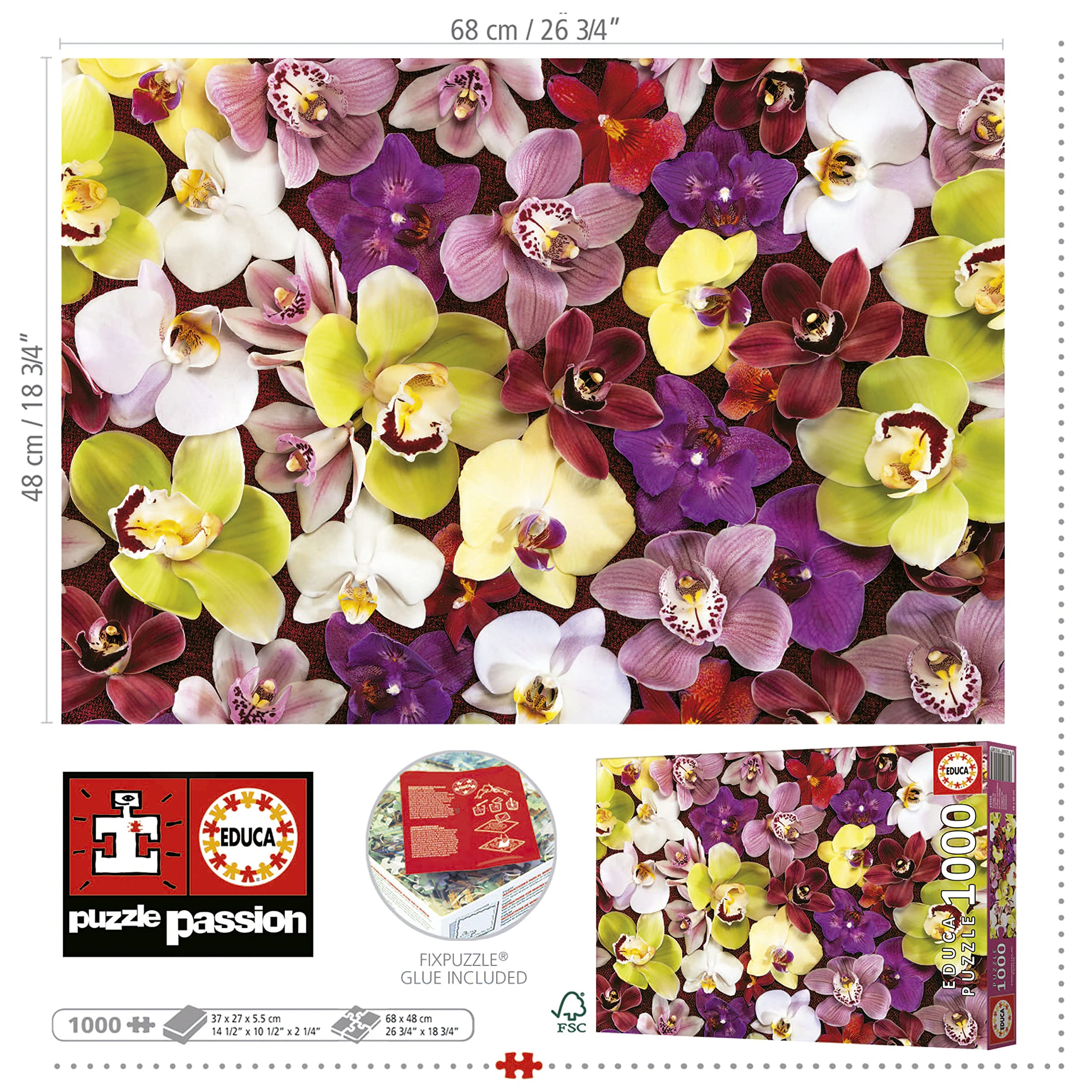 educa-orchideen-collage-puzzle-1000-teile-ab-14-jahren image 3