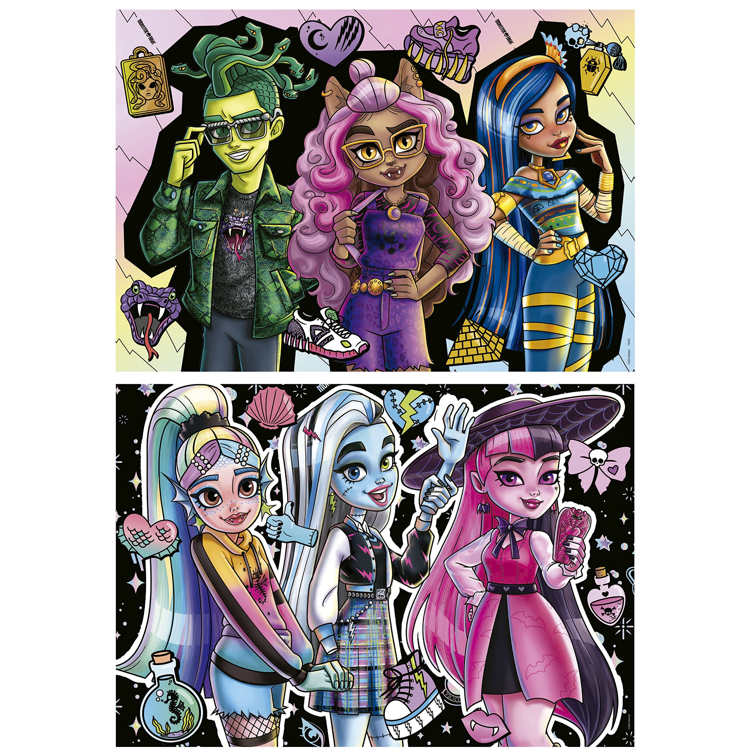 educa-monster-high-19704-puzzleset-2x100-teile-ab-6j image 2