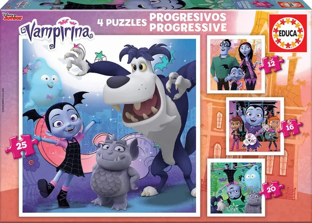 educa-vampirina-puzzle-12-16-20-25-teile-4er-set image 1