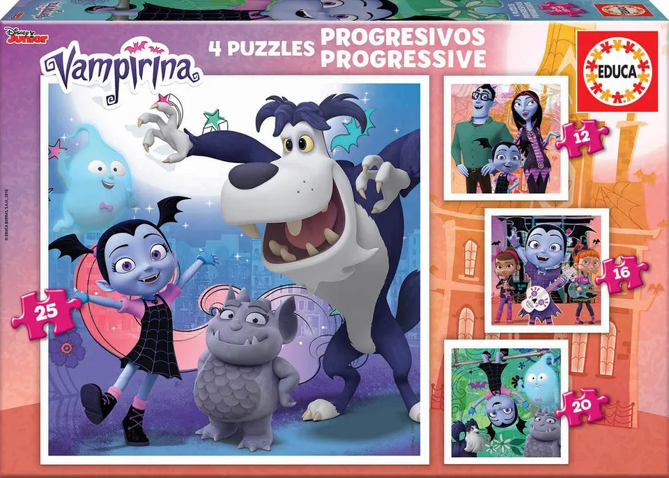educa-vampirina-puzzle-12-16-20-25-teile-4er-set image 1