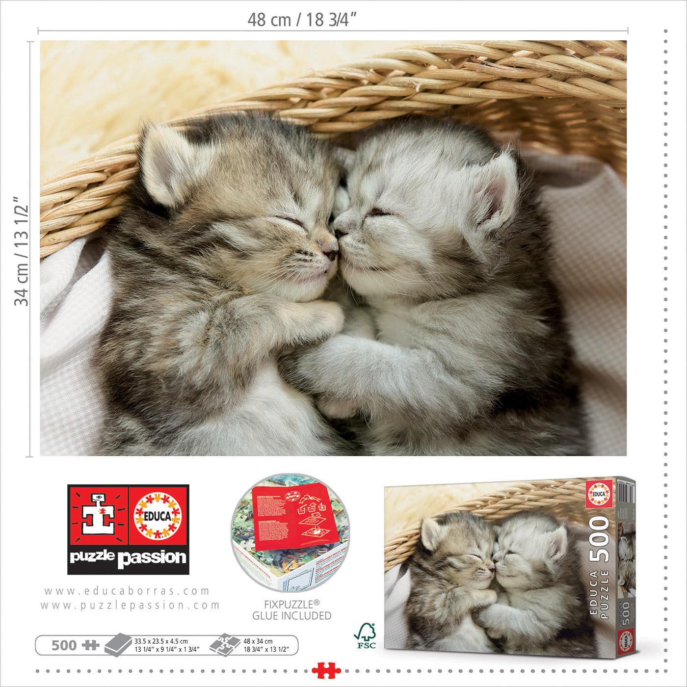 educa-s-sse-k-tzchen-19004-puzzle-500-teile-katzenmotiv image 3