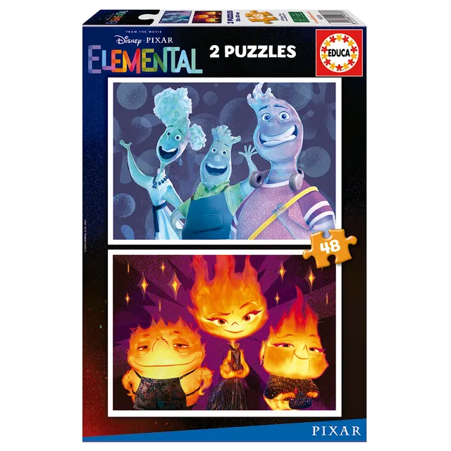 educa-elemental-2x48-teile-kinderpuzzle-disney-pixar-ab-4-jahren image 1